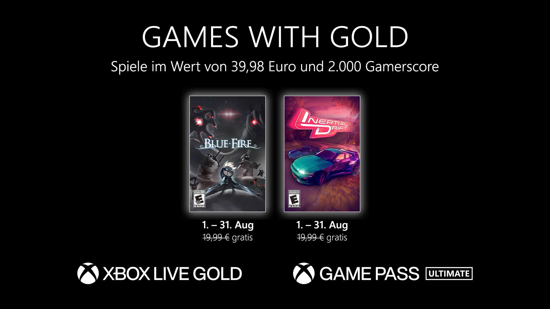 Games with Gold: Diese Spiele gibt es im August gratis.