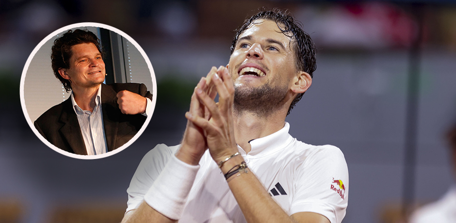 Mental-Coach Andreas Marlovits betreut Dominic Thiem. 