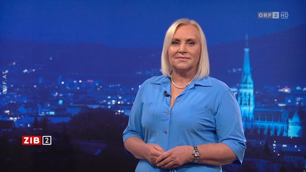 ÖVP-EU-Delegationsleiterin Angelika Winzig am späten Mittwochabend in der ORF-