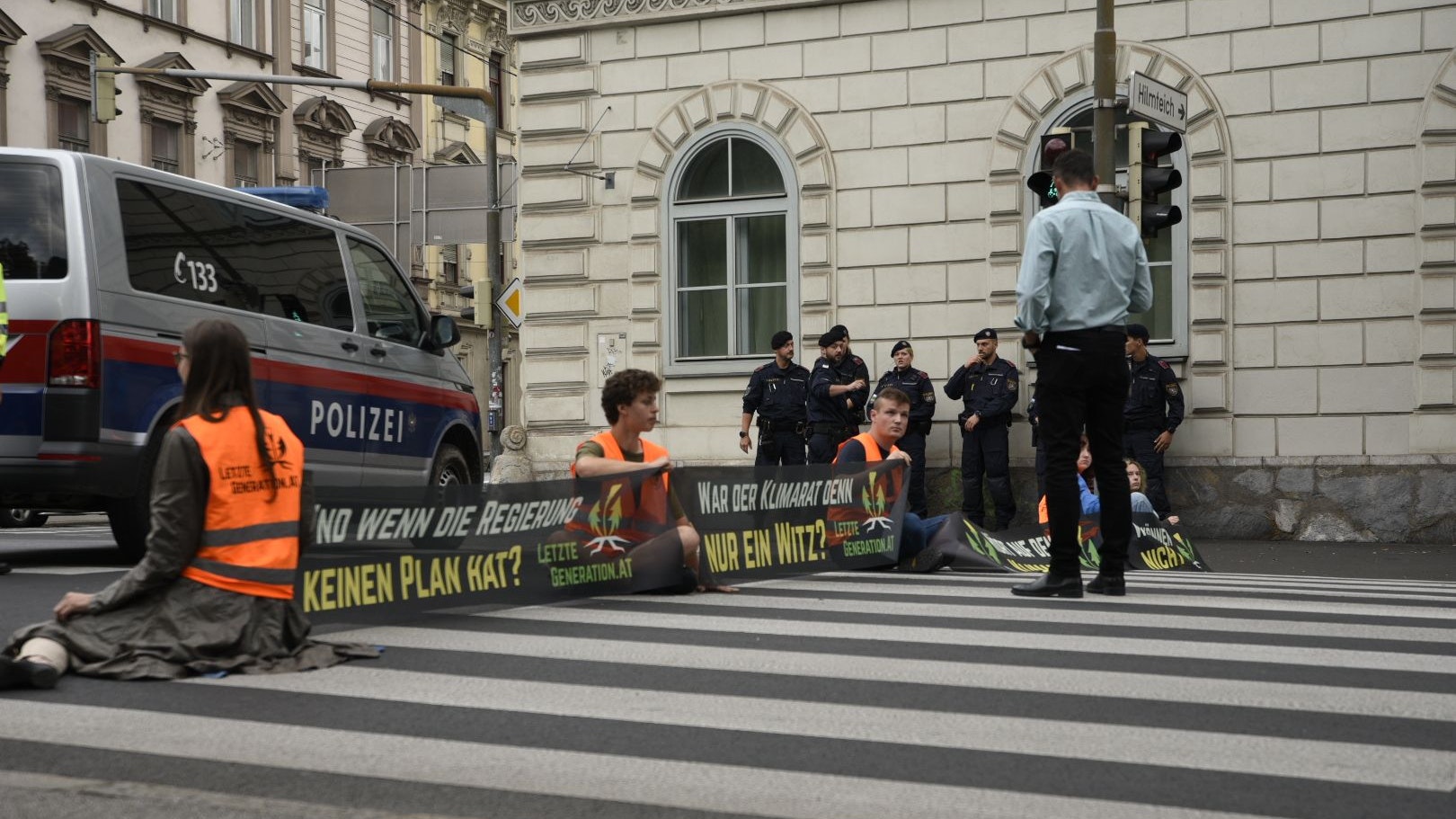Die Letzte Generation legte am Donnerstag Graz lahm.