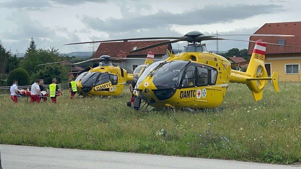 Großeinsatz in Matzleinsdorf: 2 Kinder durch Heißwasser verletzt