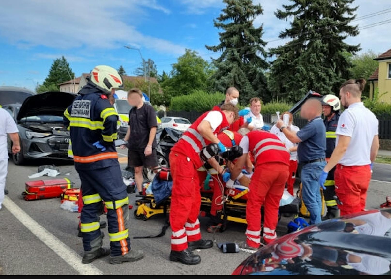 3 Schwerverletzte bei Unfall in Deutsch-Wagram