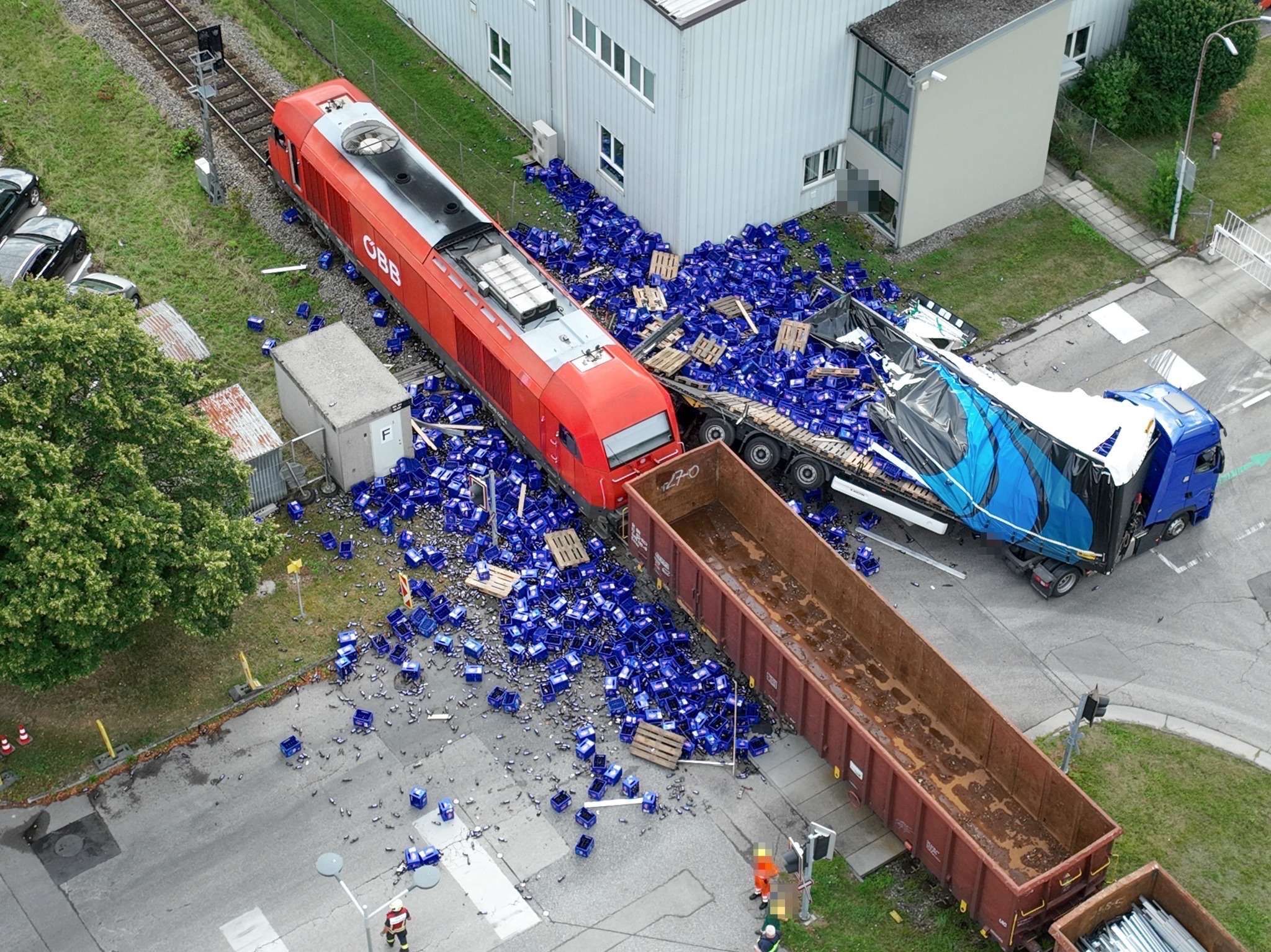Zum Glück wurde niemand verletzt.