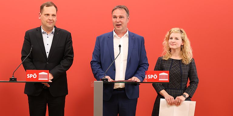 Philip Kucher, Andreas Babler, Eva-Maria Holzleitner