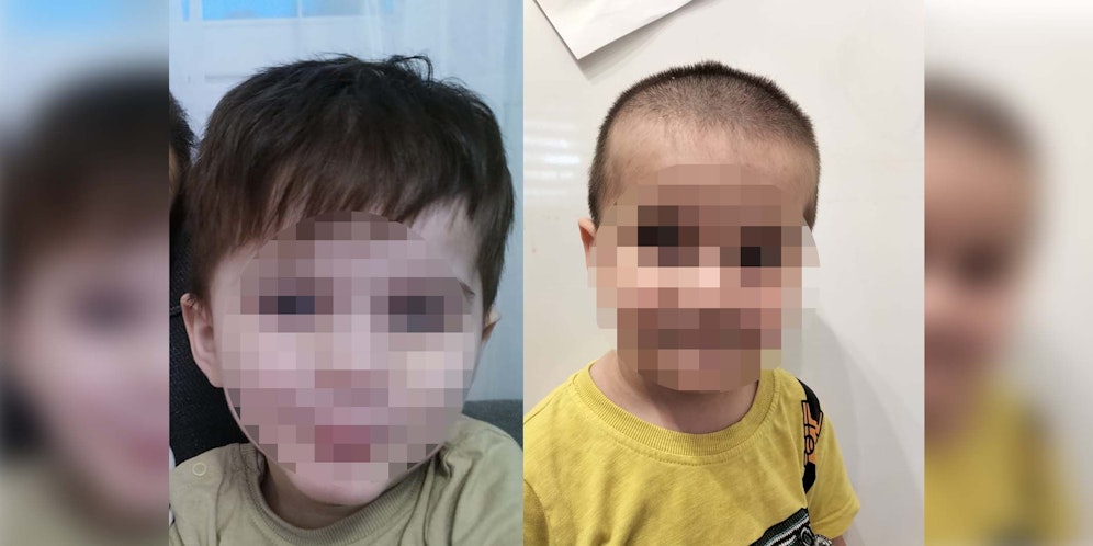 Bei einem Friseurbesuch lassen Mutter und Sohn nicht nur Haare, sondern auch Tränen.