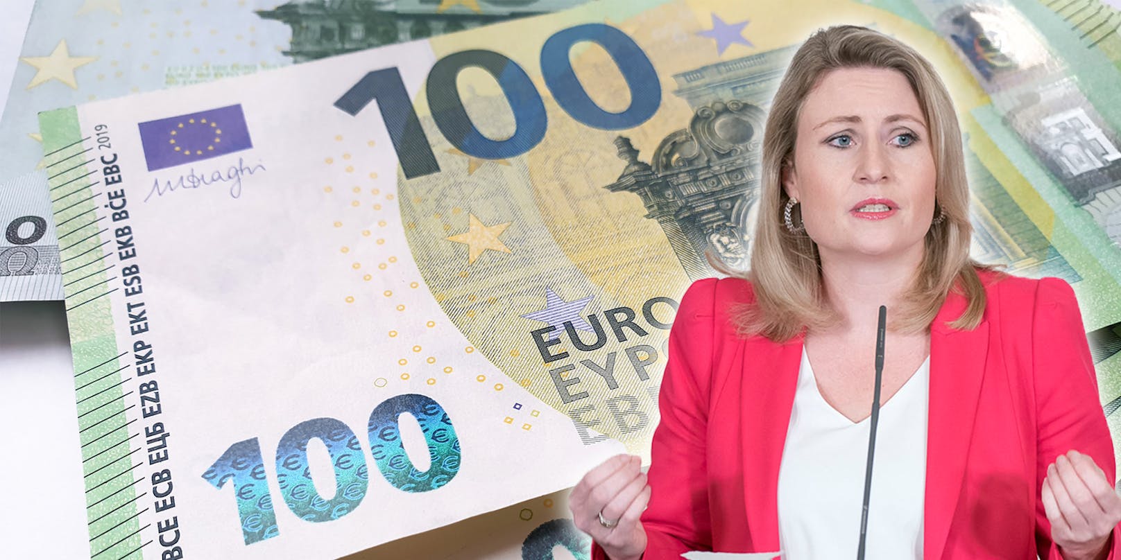 Die etwas über 100 Euro gibt es heuer bereits im August, kündigt Familienministerin Susanne Raab an.