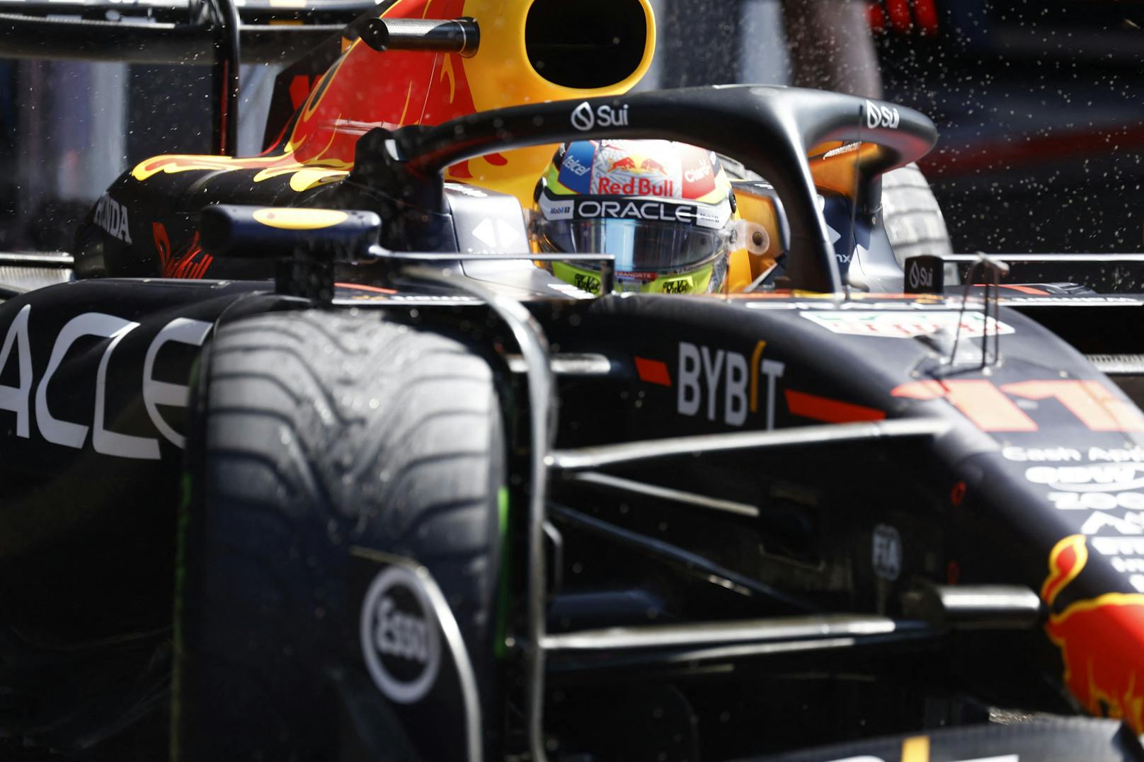 Sergio Perez profitierte sehr von der Hilfe von Daniel Ricciardo. 
