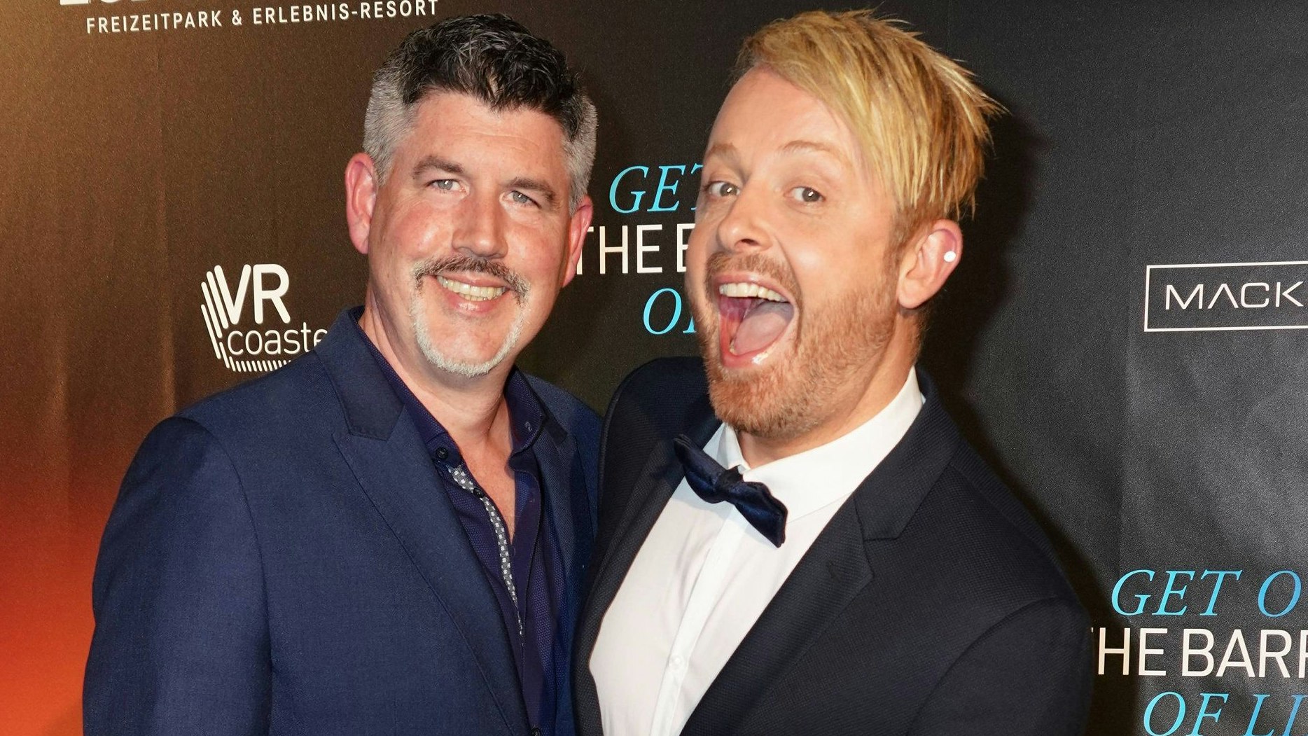 Download von www.picturedesk.com am 06.08.2023 (12:53).  02.10.2020, Europapark, Rust, GER, Europapark Rust, VIP Eröffnung neue Attraktion, VIP-Eroeffnung der neuen Attraktion "VR Roaming Full Body Tracking Experience YULLBE", im Bild Ross Antony und Ehemann Paul Reeves // during the VIP opening of the new attraction "VR Roaming full body Tracking Experience YULLBE at the Europapark in Rust, Germany on 2020/10/02. EXPA Pictures © 2020, PhotoCredit: EXPA/ Eibner-Pressefoto/ BW-Foto *****ATTENTION - OUT of GER***** - 20201003_PD1307 - Rechteinfo: Rights Managed (RM)