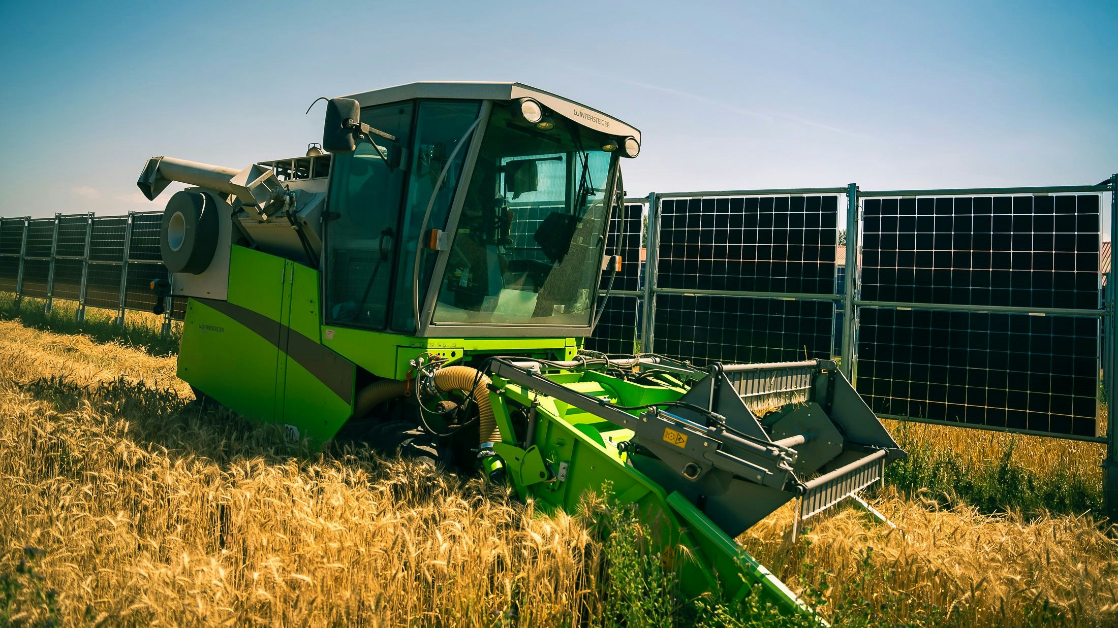 Agrarphotovoltaik-Anlage in der Wiener Schafflerhofstraße