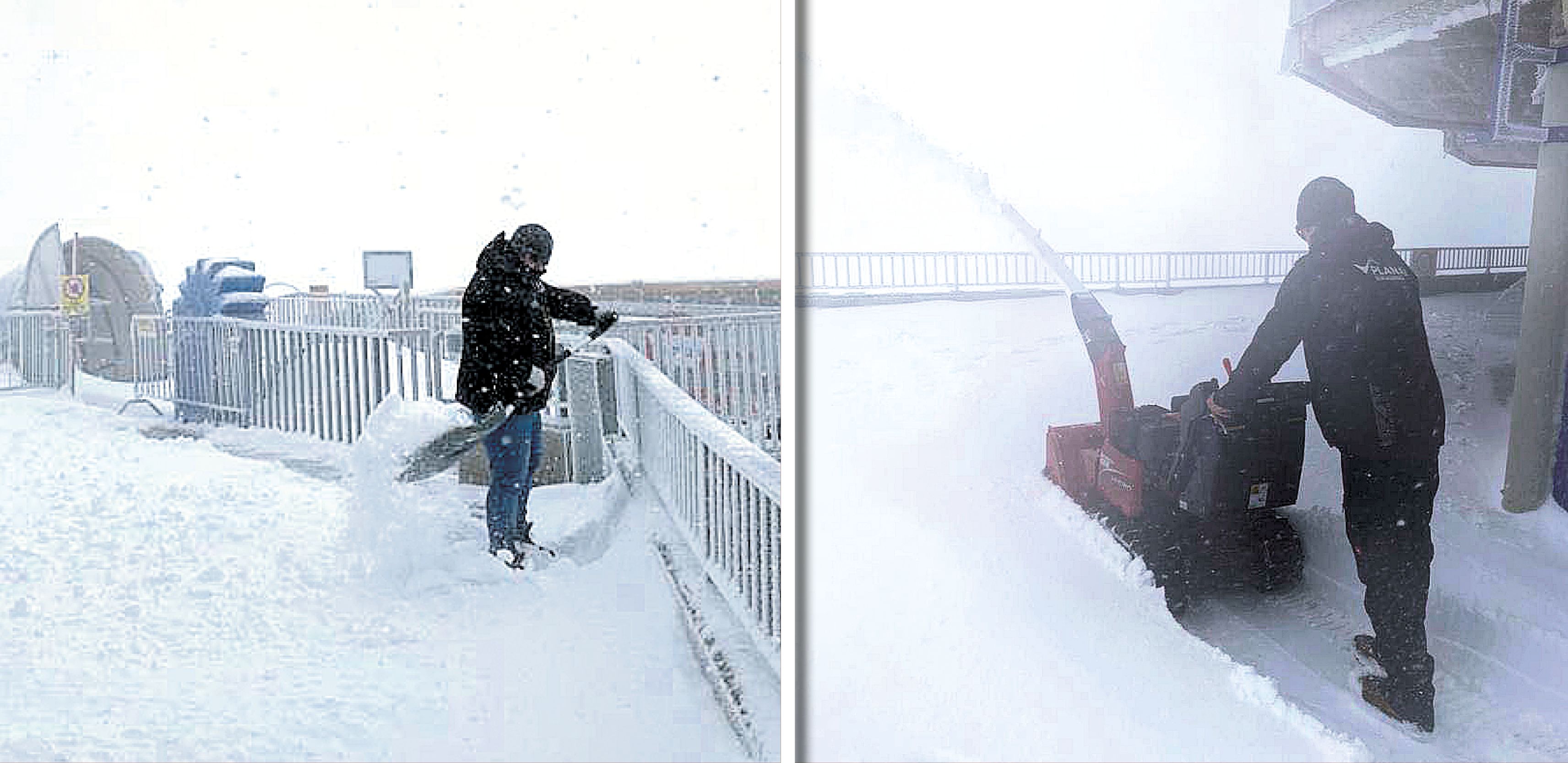 Kaum zu glauben: Schneemassen am Dachstein, aufgenommen am 7. August.