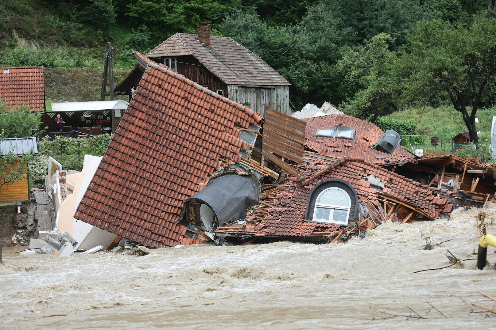 Slowenien hat weiterhin mit den Folgen der starken Niederschläge zu kämpfen.