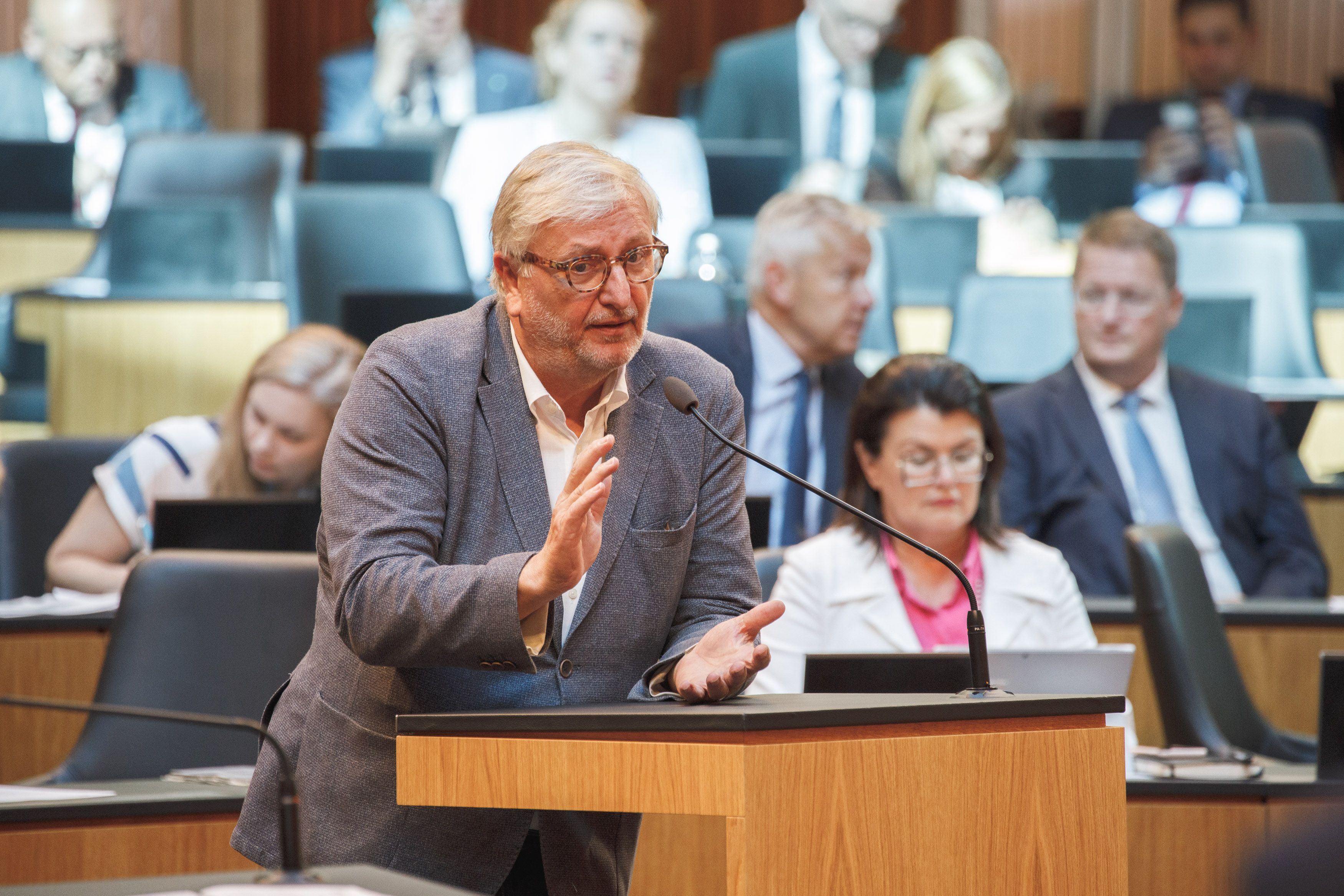 SPÖ-Wirtschaftssprecher Matznetter stellt eine Anfrage an Martin Kocher.