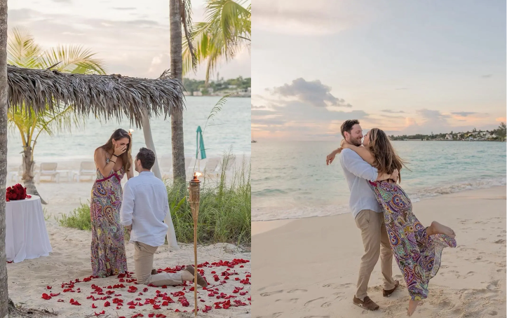 Bradley Sherman hat in romantischer Atmosphäre am Strand um die Hand von Prinzessin Iman Pahlavi angehalten. 