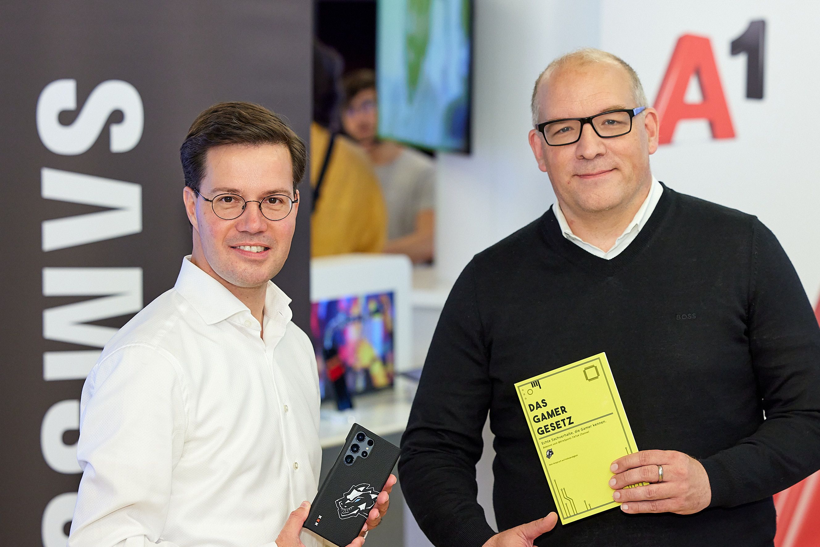 Marvin Peters (Samsung) und Matthias Lorenz (A1).