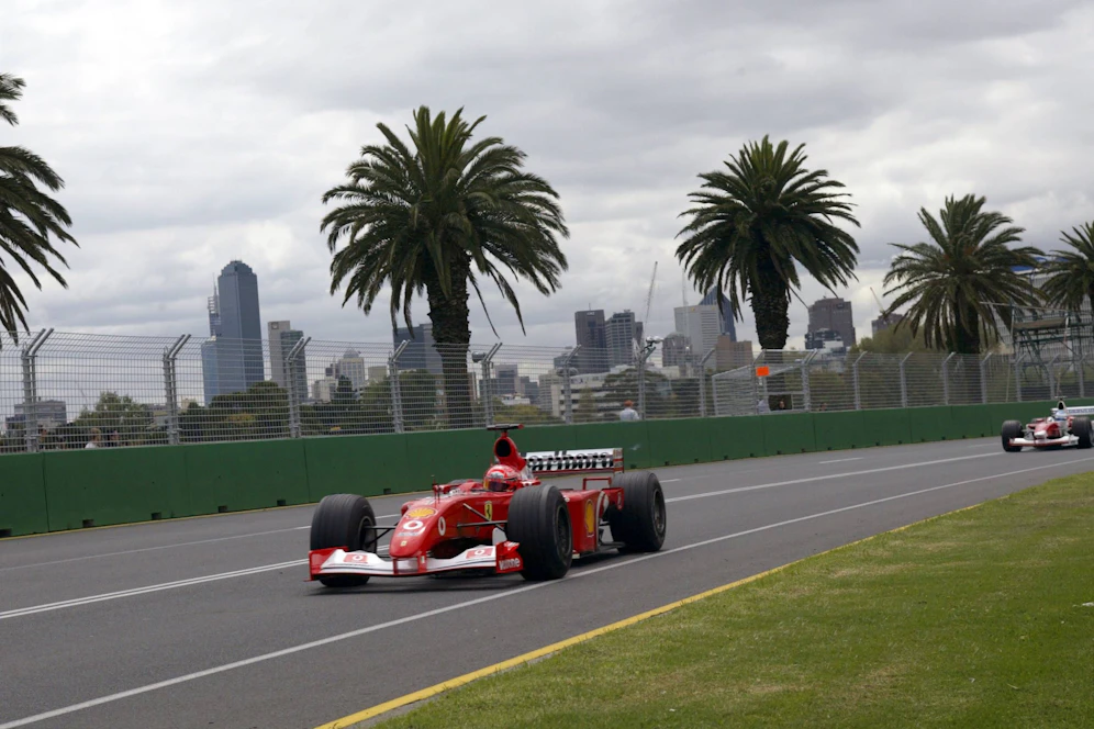 Mit dem F2001b gewann Schumacher den Grand Prix von Australien in der Saison 2002. 