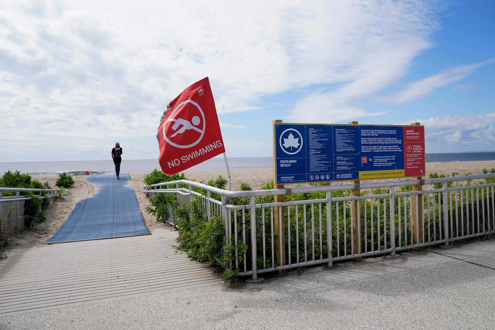 Der Rockaway Beach einen Tag nach dem Vorfall.&nbsp;