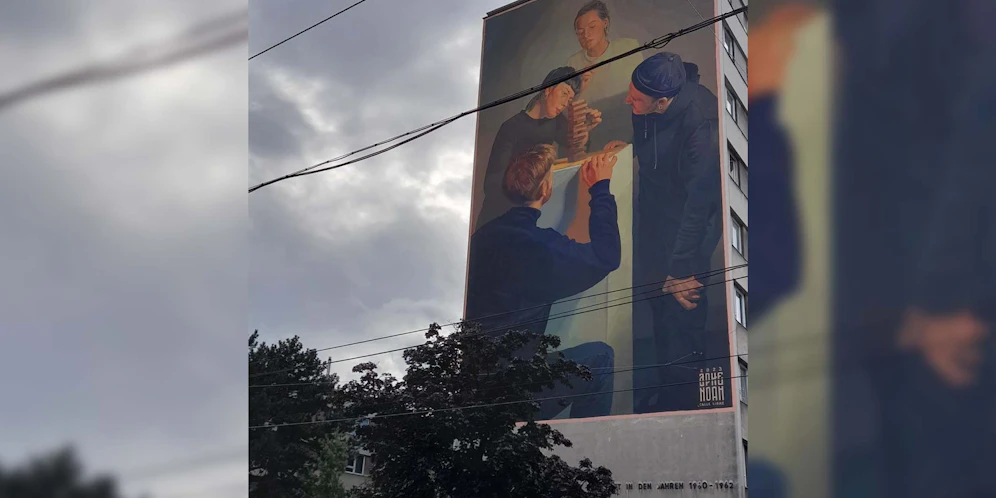 Eine Wienerin erkannte ihr Wohnhaus fast nicht wieder.