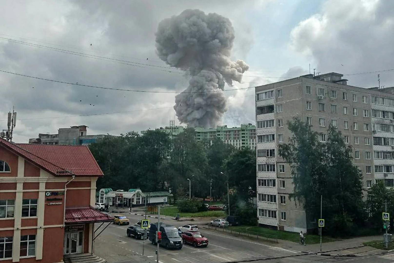 In der Nähe von Moskau kam es zu einer Explosion in einer Rüstungsfabrik.