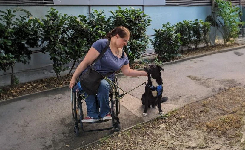 Hund Loki und Frauchen Vera H.: erschöpft aber glücklich