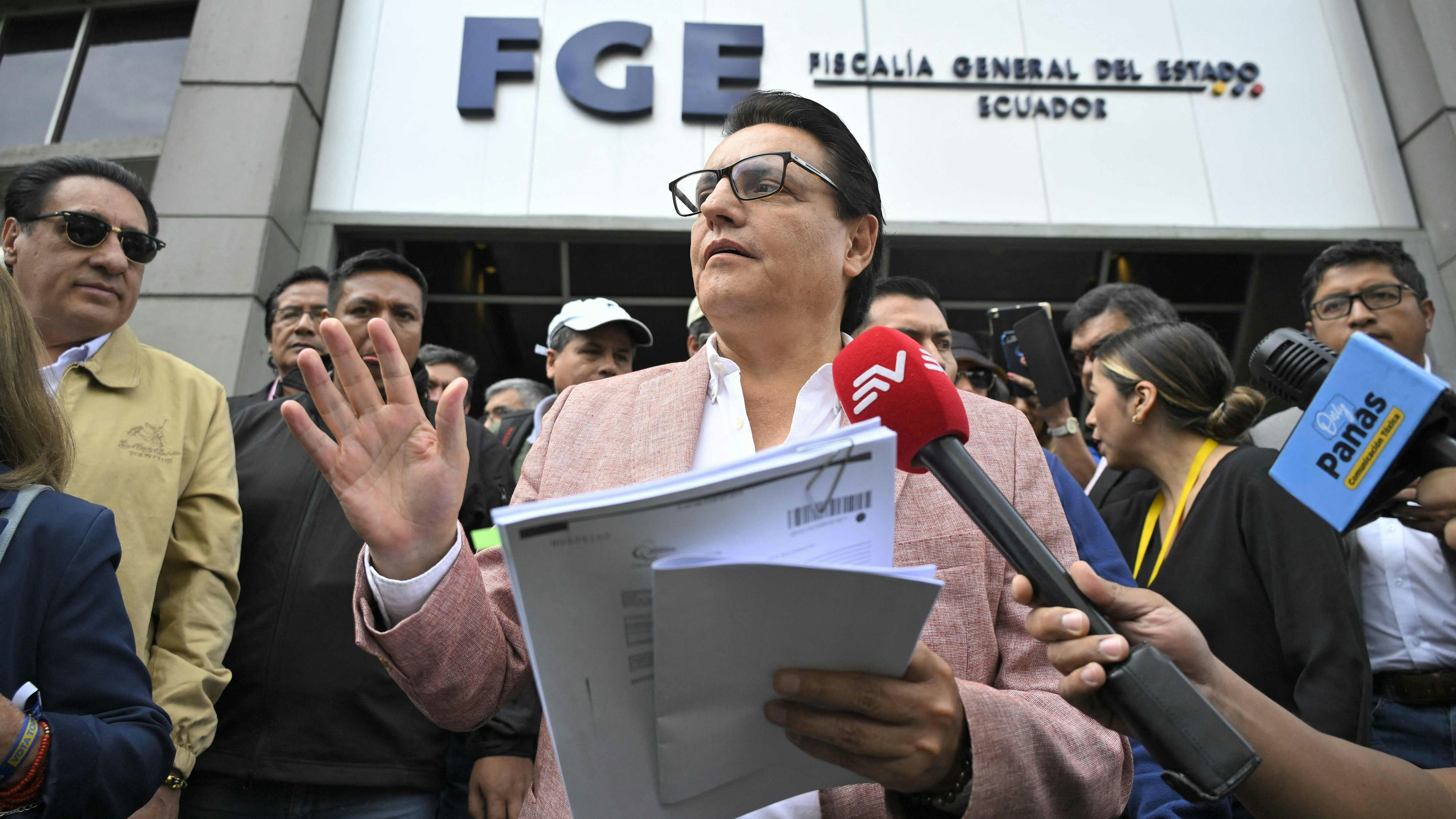 Während eines Wahlkampfauftritts erschossen: Der ecuadorianische Präsidentschaftskandidat Fernando Villavicencio.