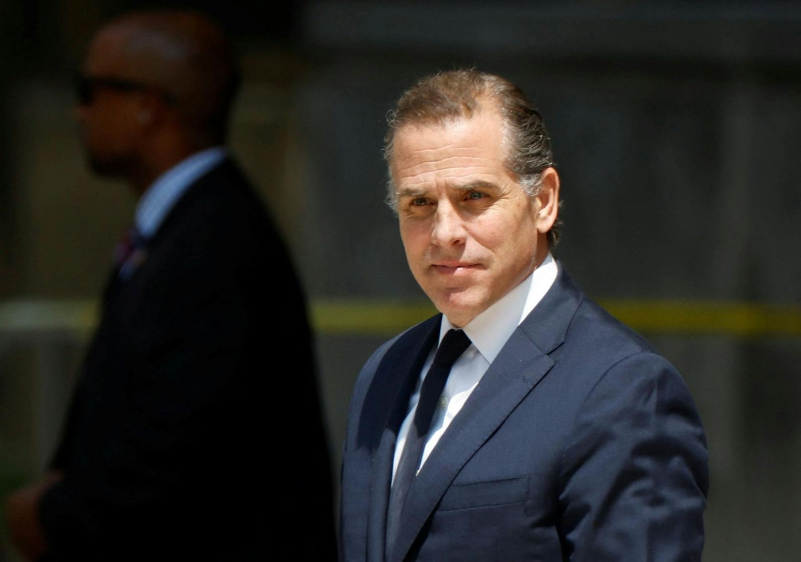 Kein guter Tag für Hunter Biden: Der Sohn des US-Präsidenten verlässt das Bundesgericht nach einer Anhörung zu Vergehen wegen vorsätzlicher Nichtzahlung von Einkommenssteuern. Wilmington, Delaware, 26. Juli 2023. 