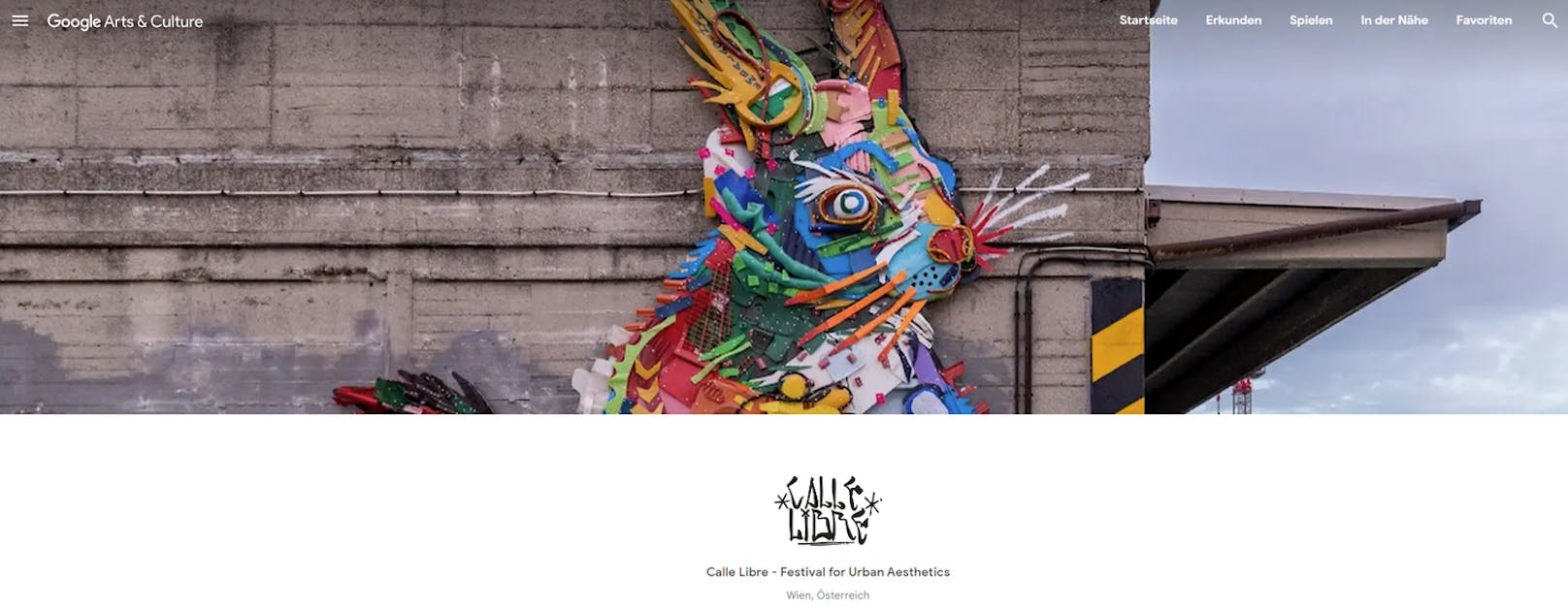Calle Libre feiert zehnjähriges Jubiläum mit Online-Ausstellungen auf Google Arts & Culture.