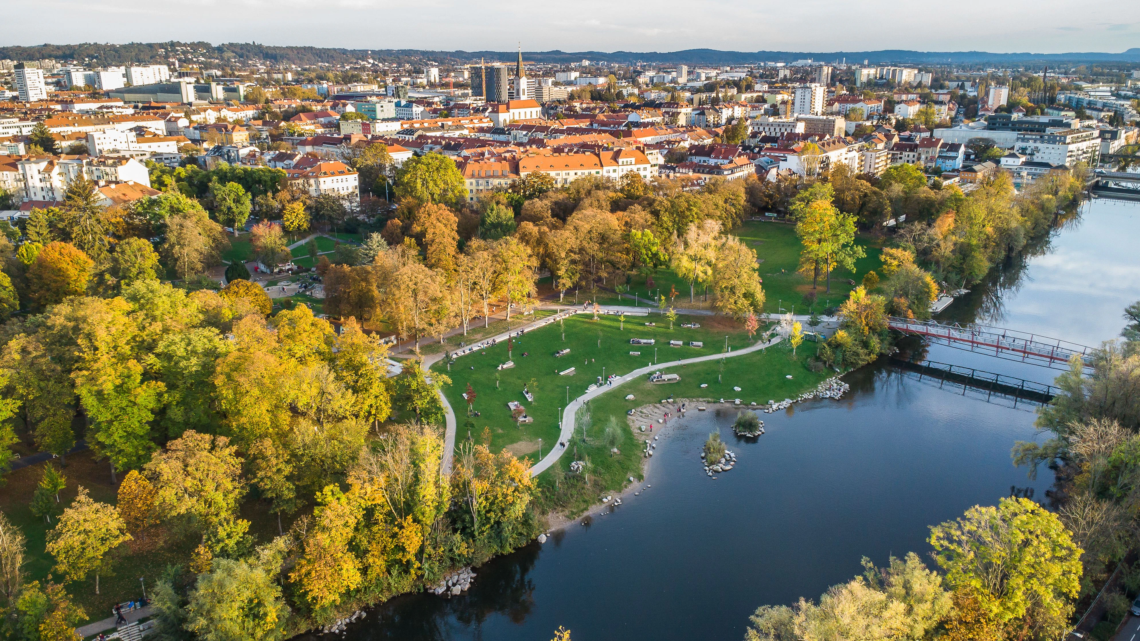 Die Mur bei Graz.