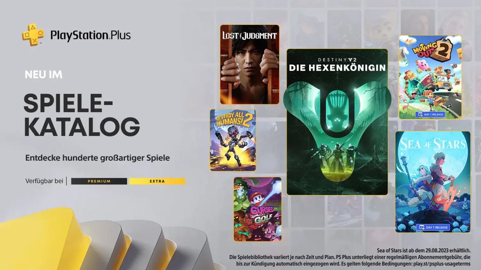 PlayStation Plus Extra- & Premium-Neuzugänge im August.