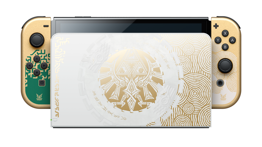 Ein Prachtstück: Das Nintendo Switch OLED-Modell im Design von "The Legend of Zelda: Tears of the Kingdom".