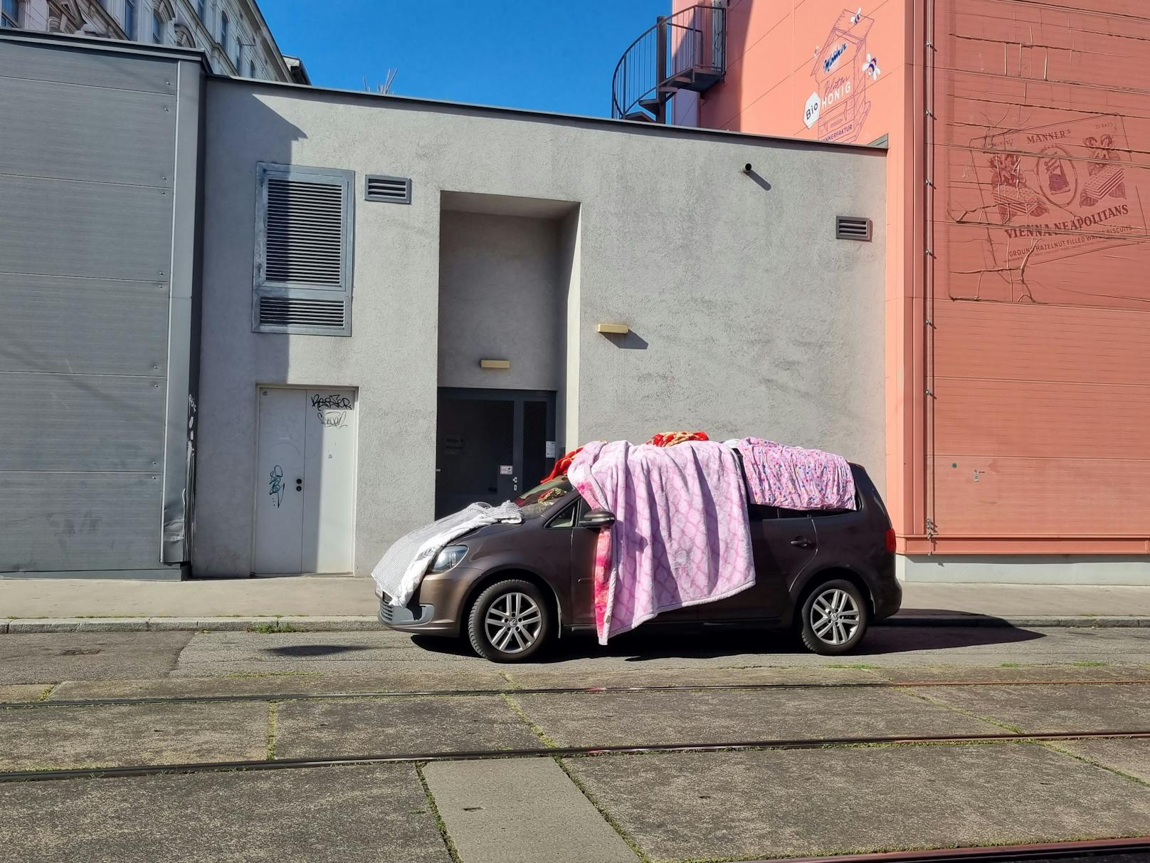 Pastellrosa Wolke Auto Sonnenschutz für