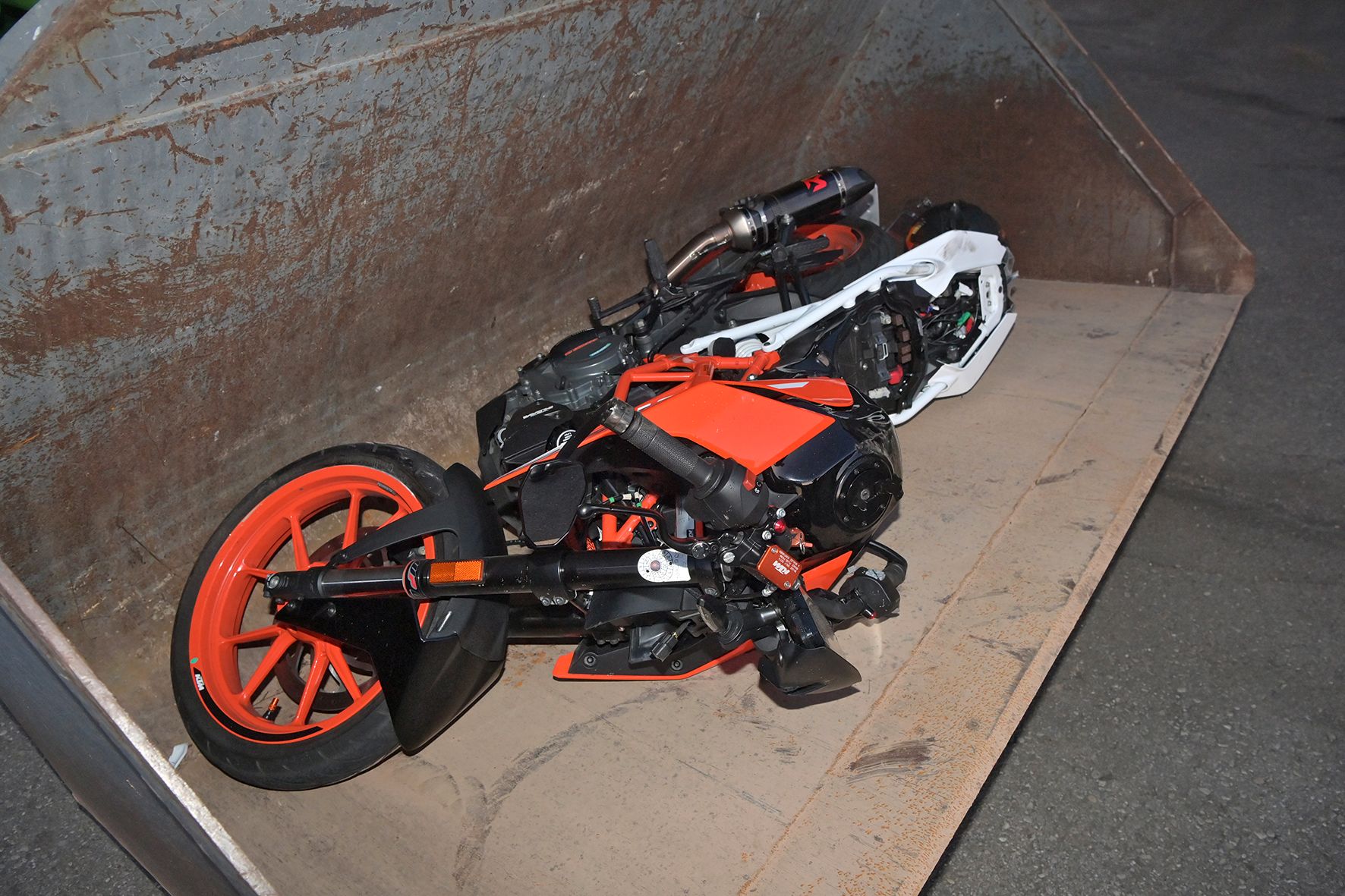 Der junge Innviertler hatte bei dem Crash keine Chance.