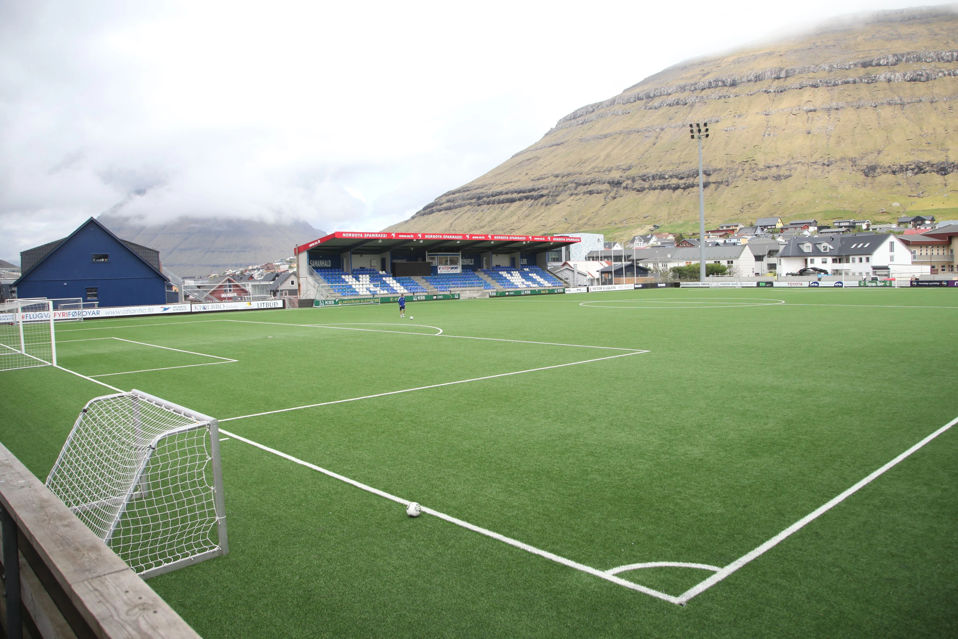Der Platz in Klaksvik