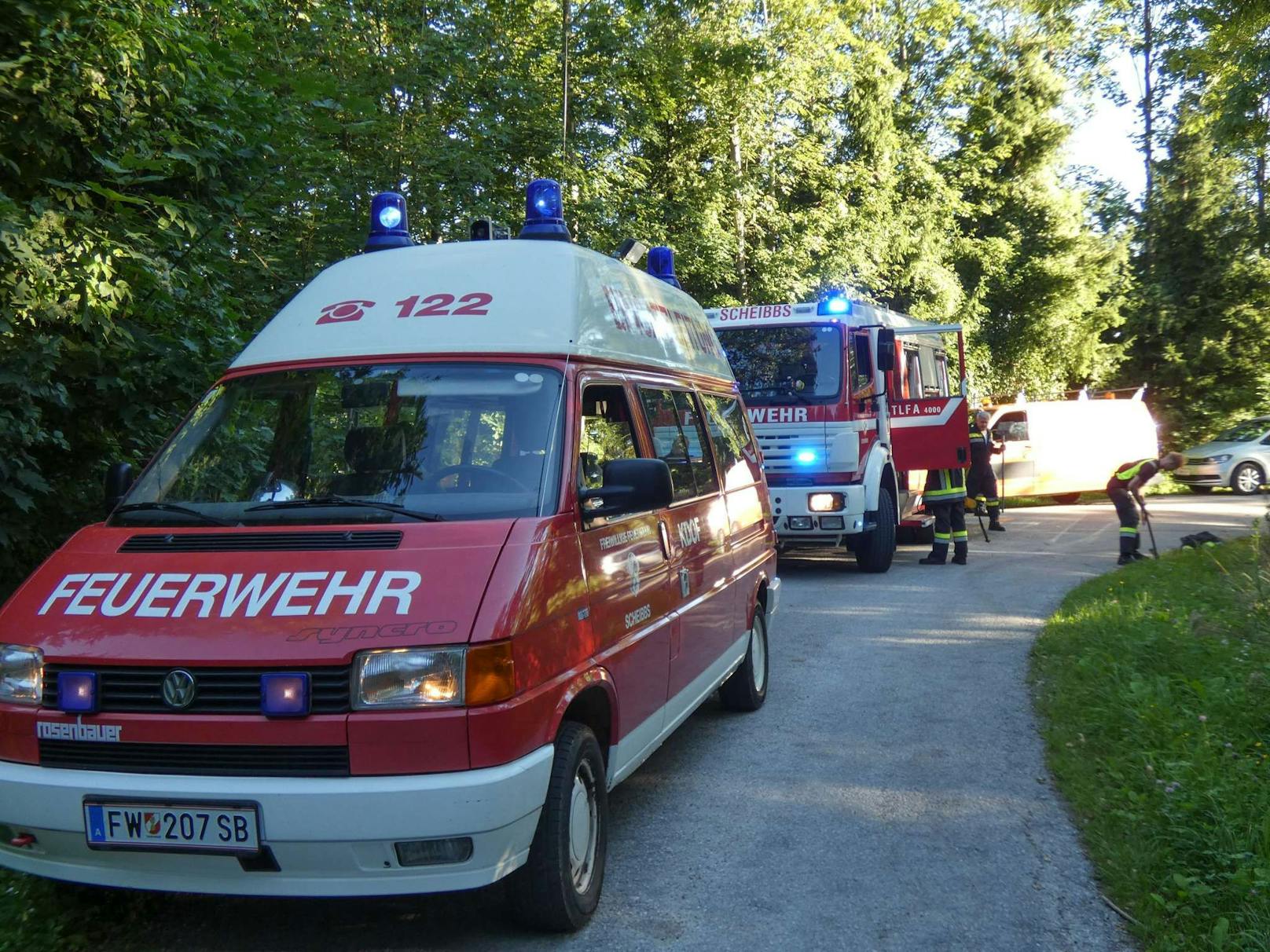 Die Feuerwehr rückte zu einem Einsatz bei der Jelinek Warte aus. 