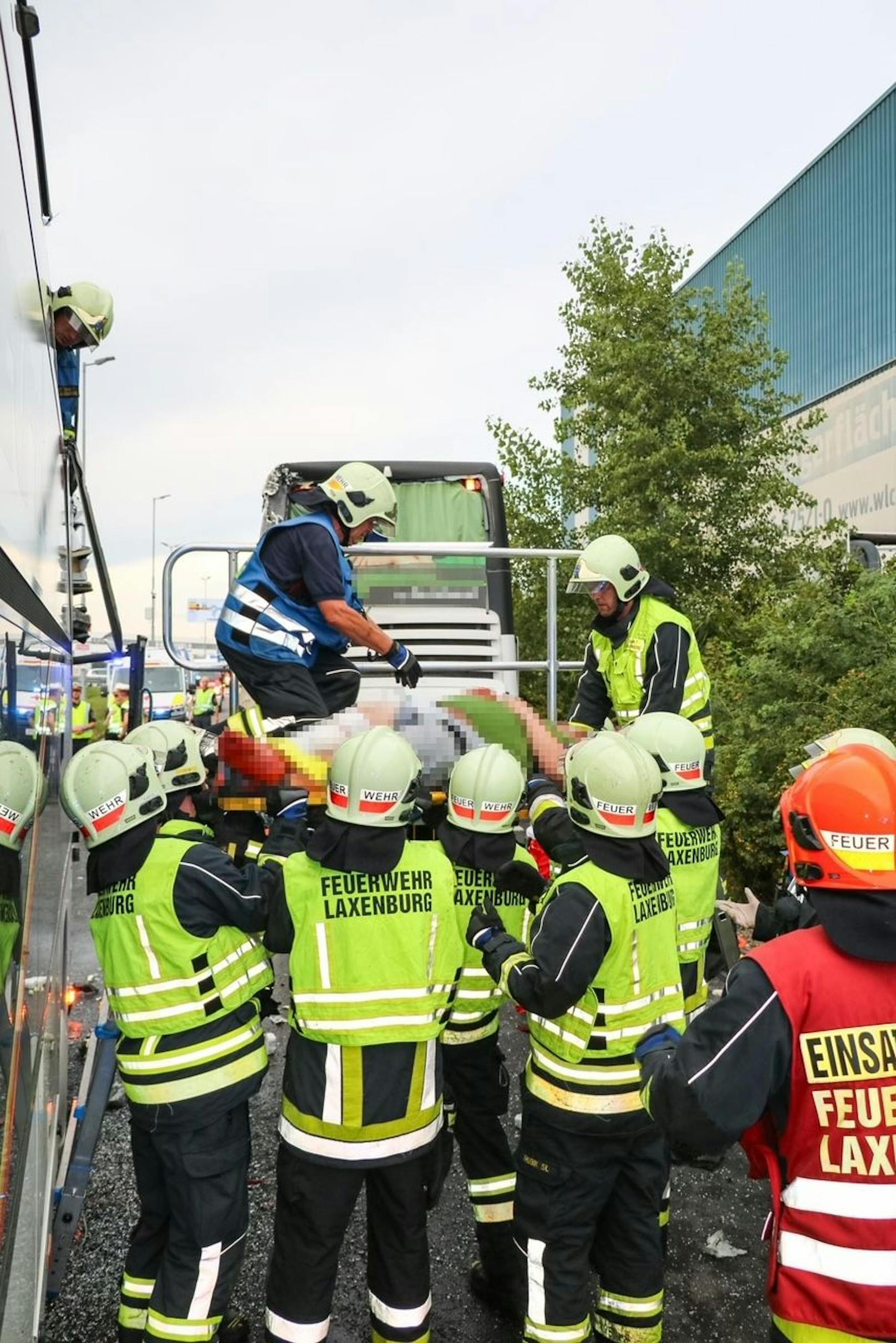 Retter im Einsatz