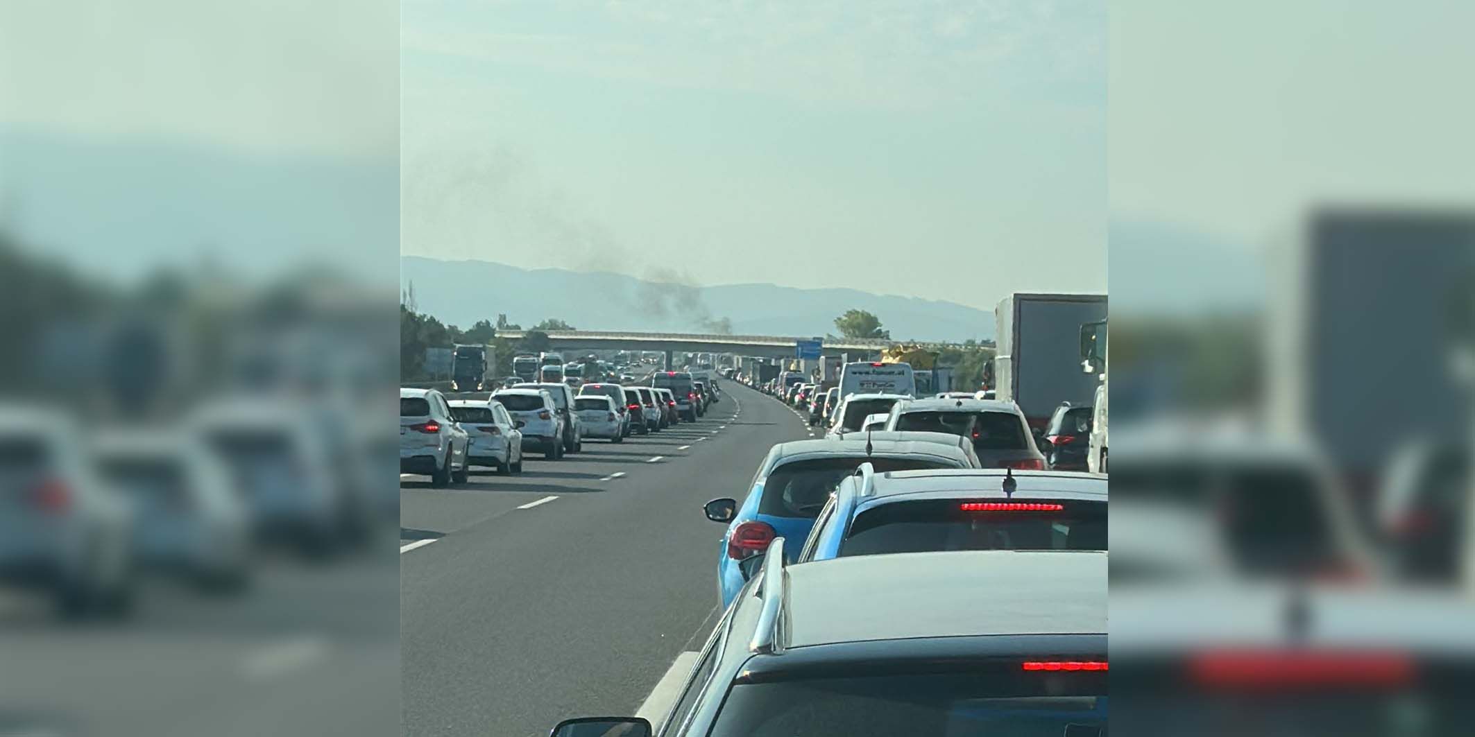 Kilometerlanger stau A2