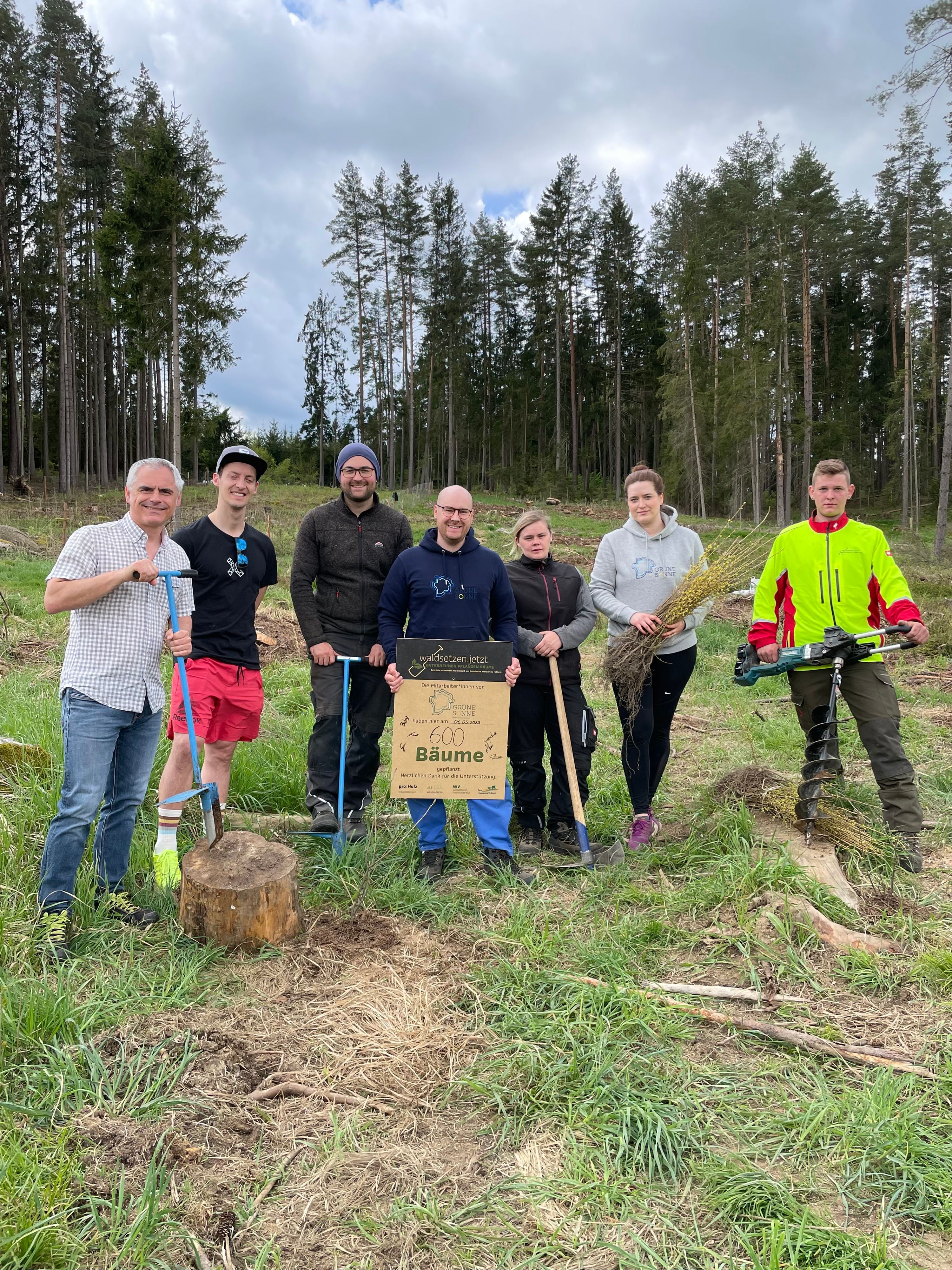 Erstes Waldsetzen Mai 2023