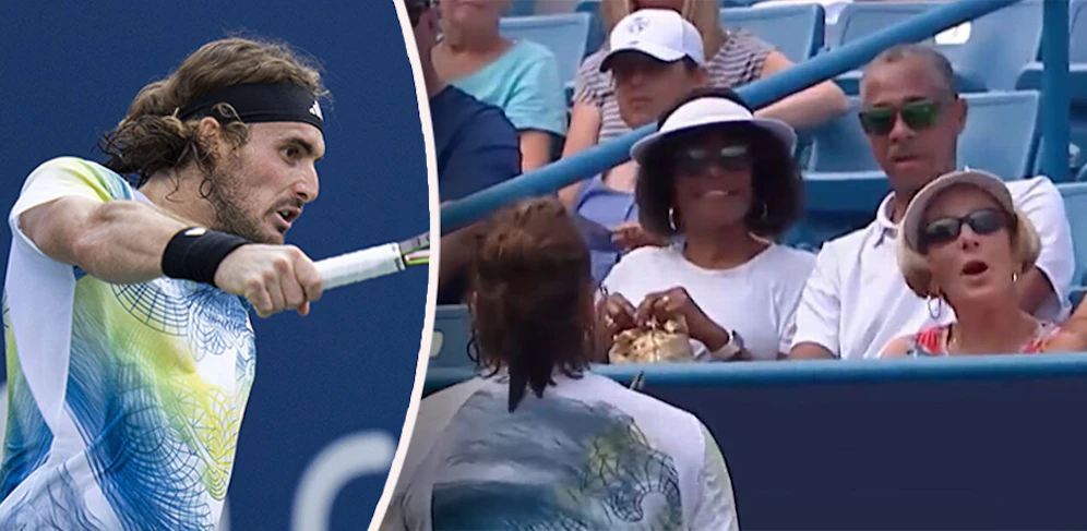 Stefanos Tsitsipas ärgerte sich über eine störende Zuschauerin. 
