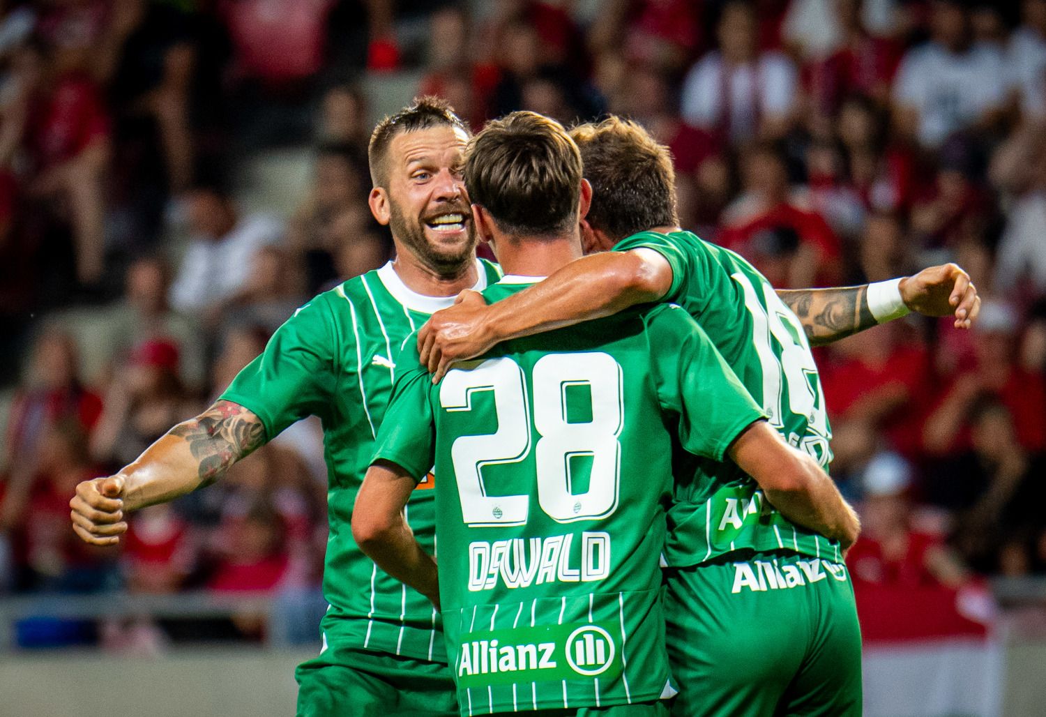 Jubel bei Rapid in Debrecen