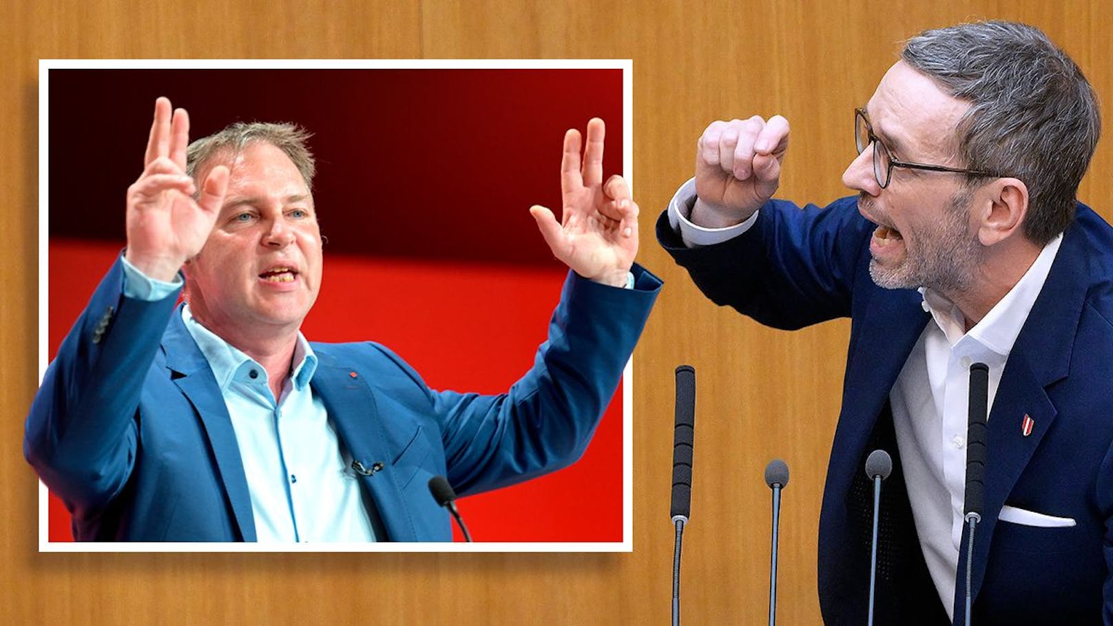 FP-Klubobmann Herbert Kickl lässt der Babler-SPÖ in Umfragen keine Chance.&nbsp;
