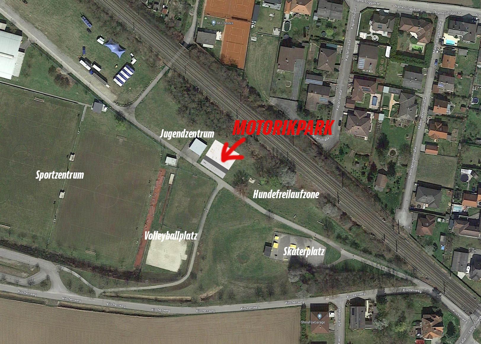 Gleich neben dem Jugendzentrum befindet sich der neue Bewegungspark.