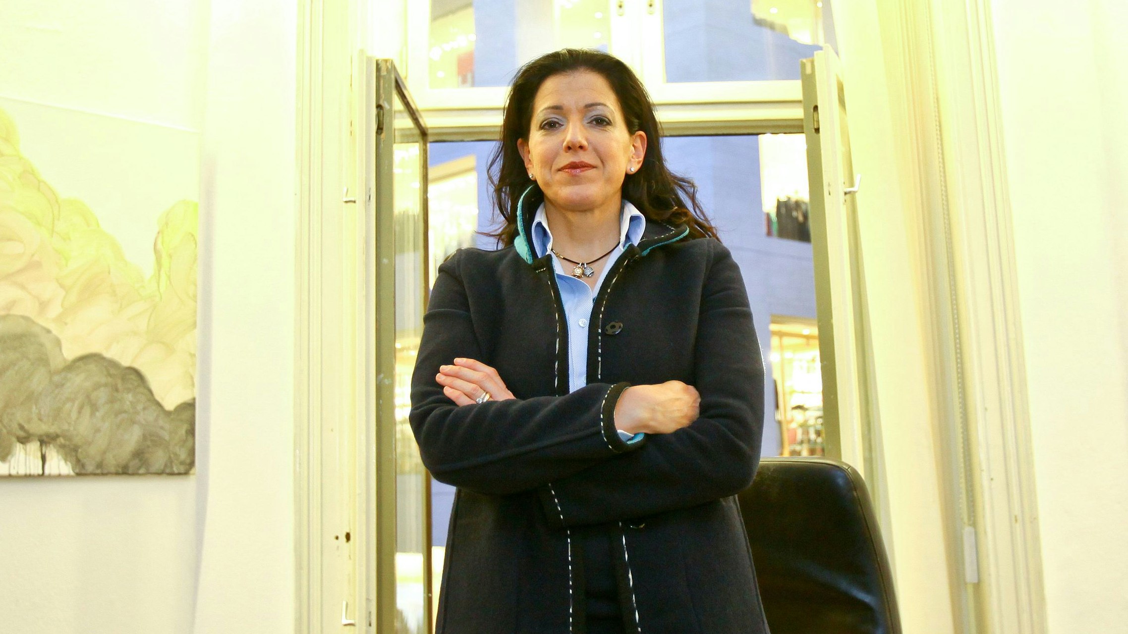 Anwältin Kristina Venturini in ihrer Wiener Kanzlei. Archivbild 2012.