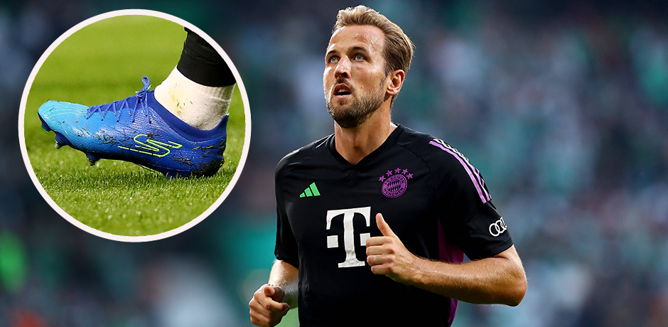 Bayern-Star Harry Kane kickte erstmals in seinen neuen Schuhen. 