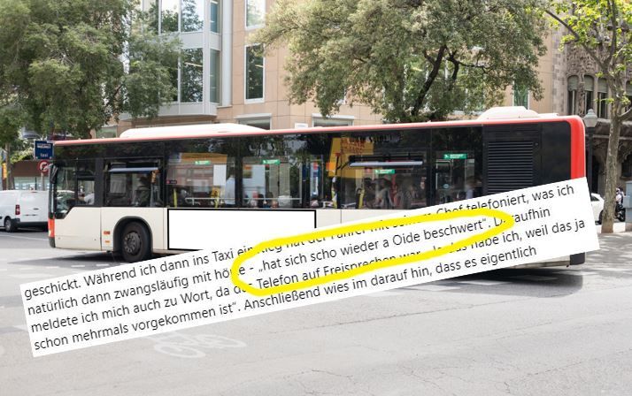 Weil sie sich beschwert hatte, soll der Busfahrer die Frau rausgeworfen haben.