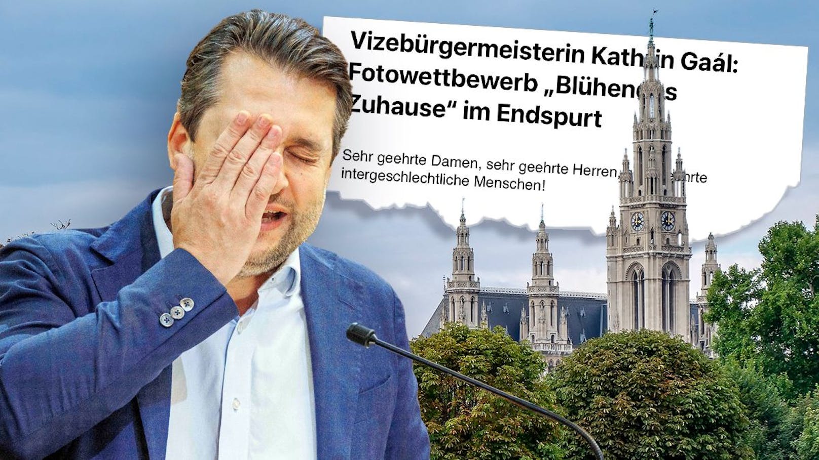 Gender-Streit: Wiens FP-Chef Dominik Nepp wundert sich über die Anreden der Stadt Wien.