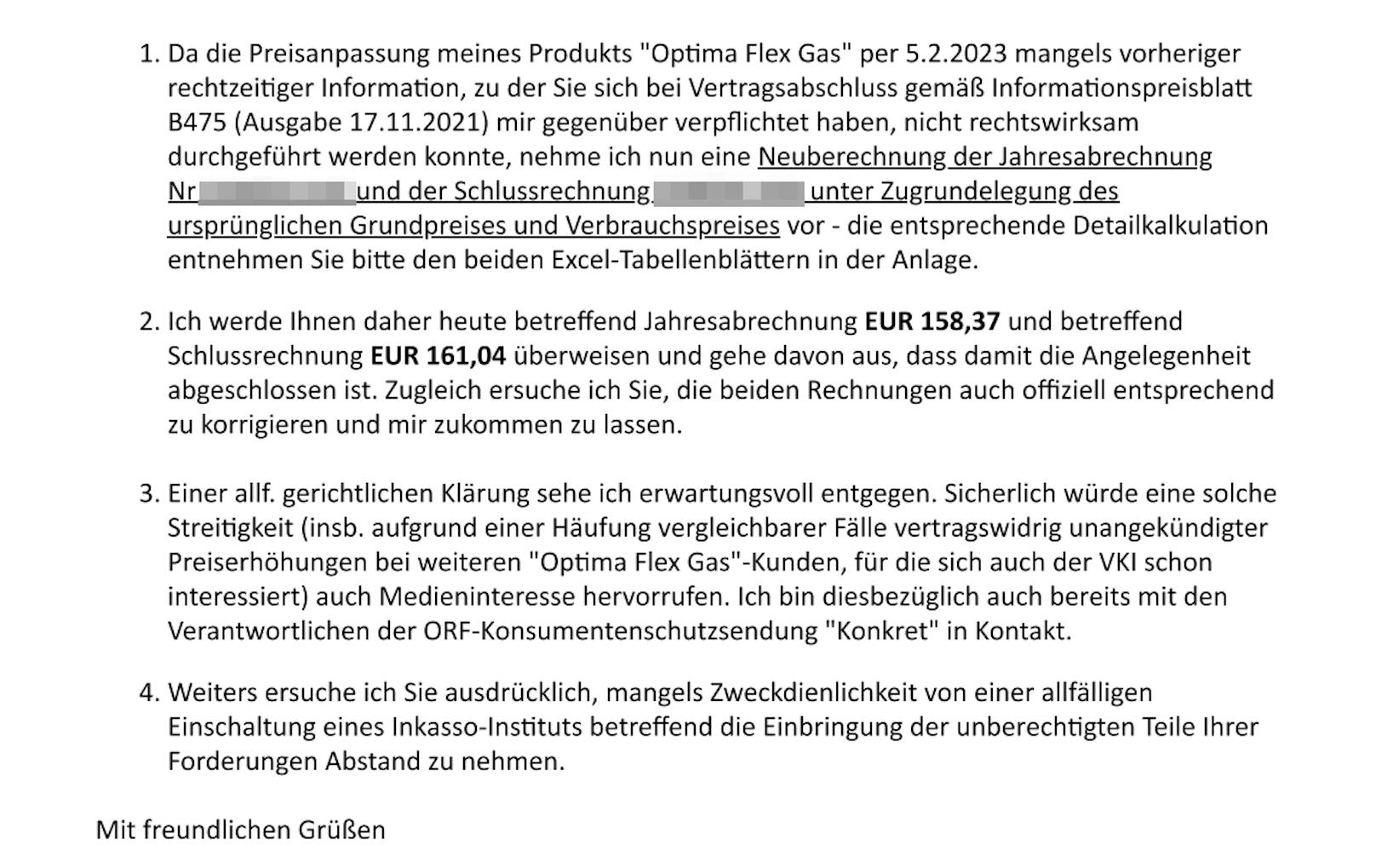 Jurist Michal Z. überwies nach sorgfältiger Prüfung nach bestem Gewissen jenen Teil der Forderung, den er für gerechtfertigt hält.