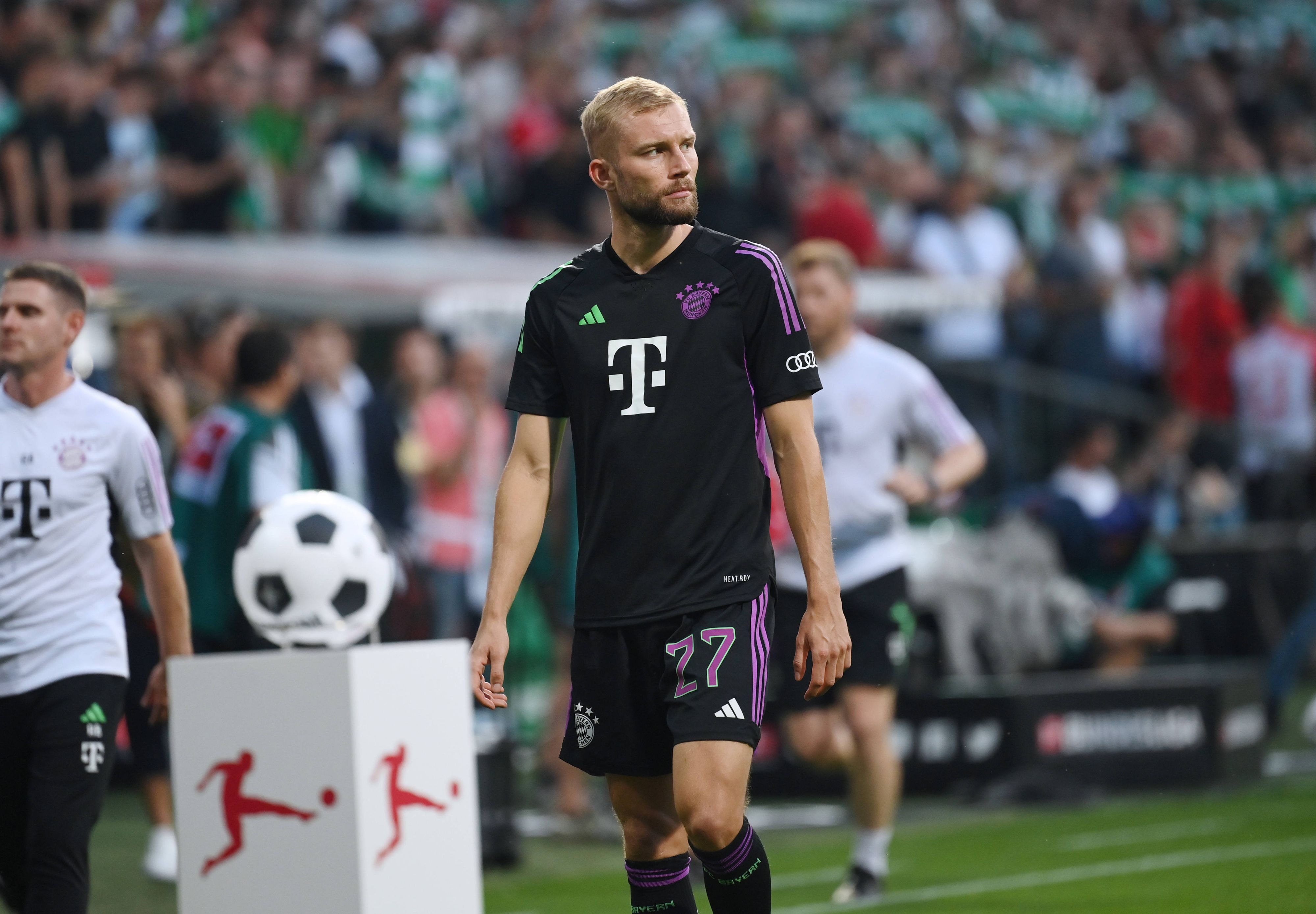 Konrad Laimer rückte in die zweite Reihe der Bayern.