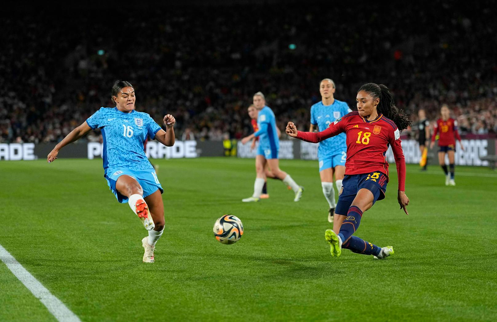 Spanien gegen England im WM-Finale der Frauen.