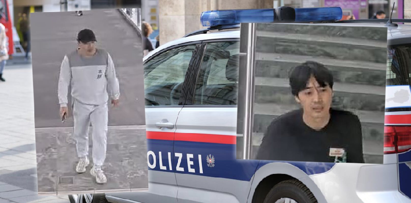 Nach diesen beiden Männern fahndet die Wiener Polizei.
