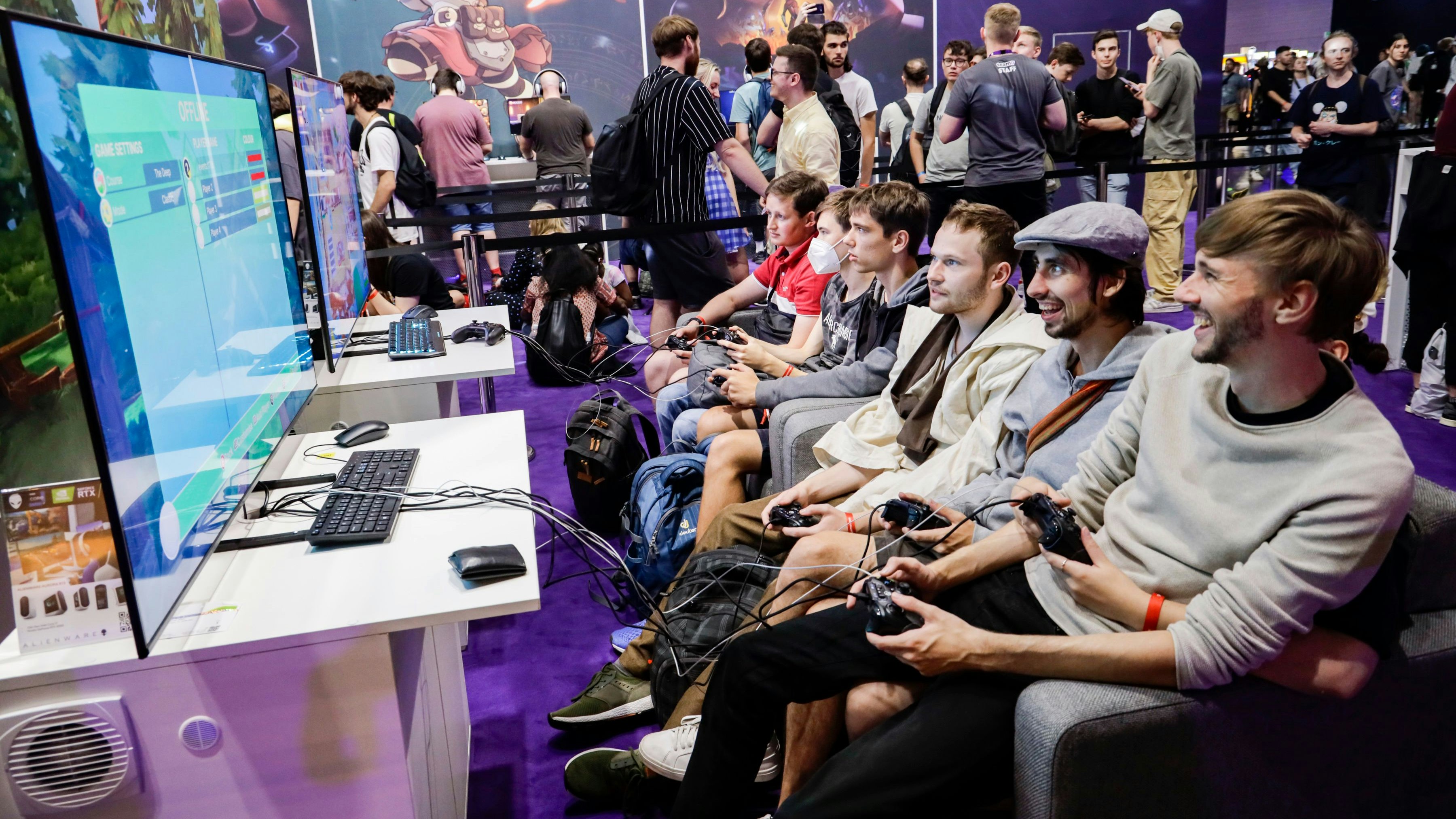 Bis Sonntag können hier fast alle neuen Spiele getestet werden.