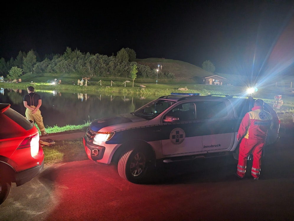 Der untergegangene Schwimmer konnte nur noch tot aus dem Wolfsee geborgen werden. 